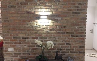 בריקים מפירוק ענתיק צר - חיפוי עמוד