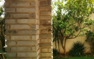 בריקים מפירוק לבן חזית צרה - חיפוי עמוד חיצוני